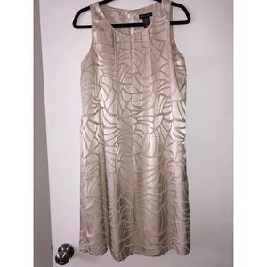 NY&Company gold swing dress. Size 12